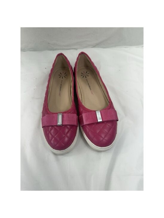 Isaac Mizrahi Shoes - Isaac Mizrahi Live Kaitlyn Quilted Leather Flats Size 8.5 Pink Shoes
